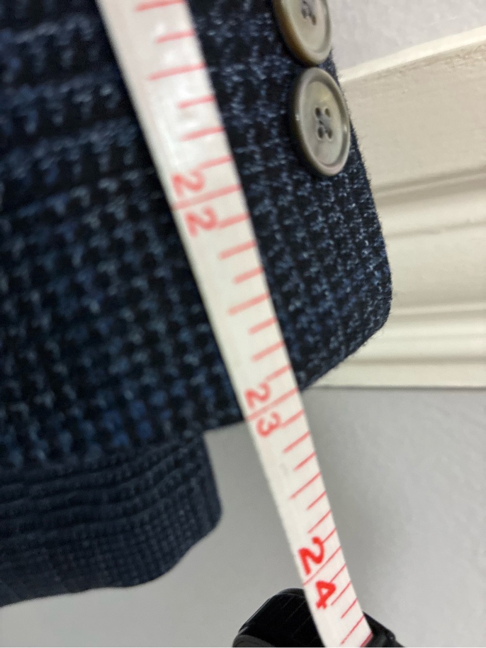 BOSS Hutson Glen Plaid Stretch Wool Blend Sport Coat – Tailored Fit, 23" Sleeves - Picture 6 of 7